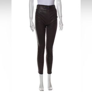 Rag & Bone stretch lamb-leather pants